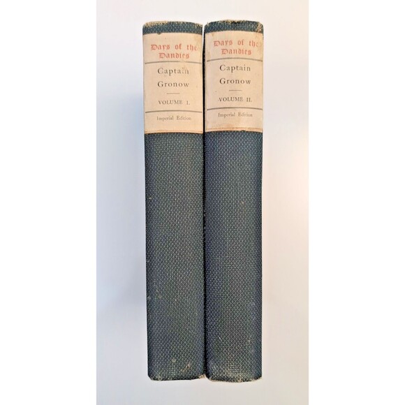 Days of the Dandies Captain Gronow - 2 Vol Imperial Ed #219 Grolier c1900 - Picture 1 of 15